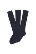 Nylon Cable Knee-High Socks 3-Pack – FINAL SALE