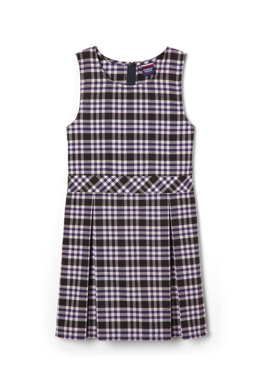 Plaid Box Pleat Jumper