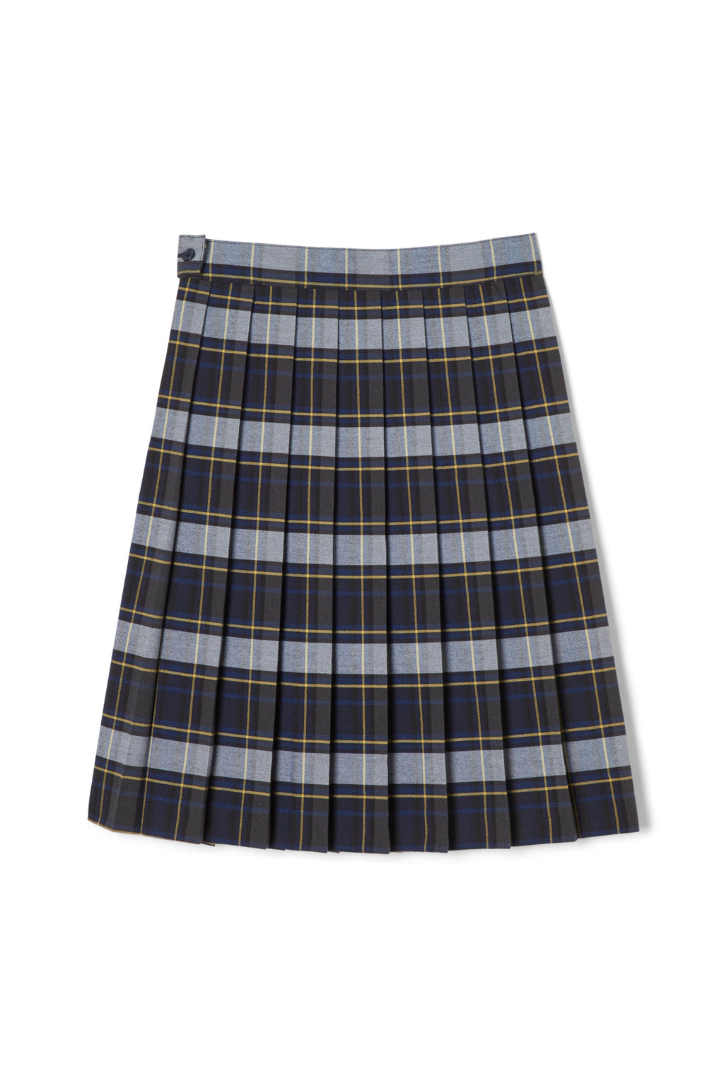 Below The Knee Plaid Pleated Skirt