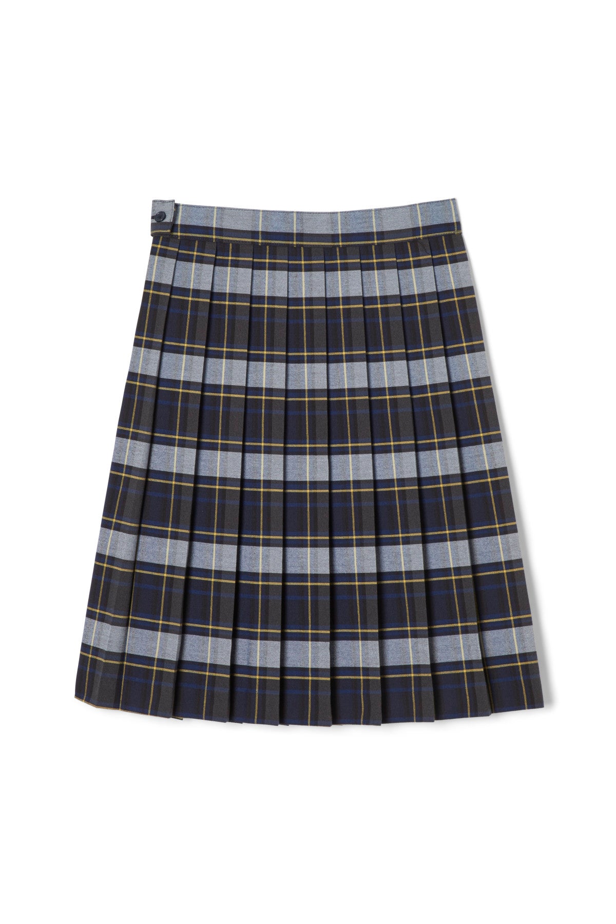 Below The Knee Plaid Pleated Skirt