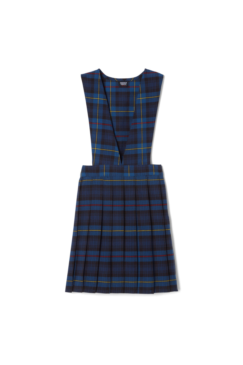 V-Neck Pleated Plaid Jumper – FINAL SALE