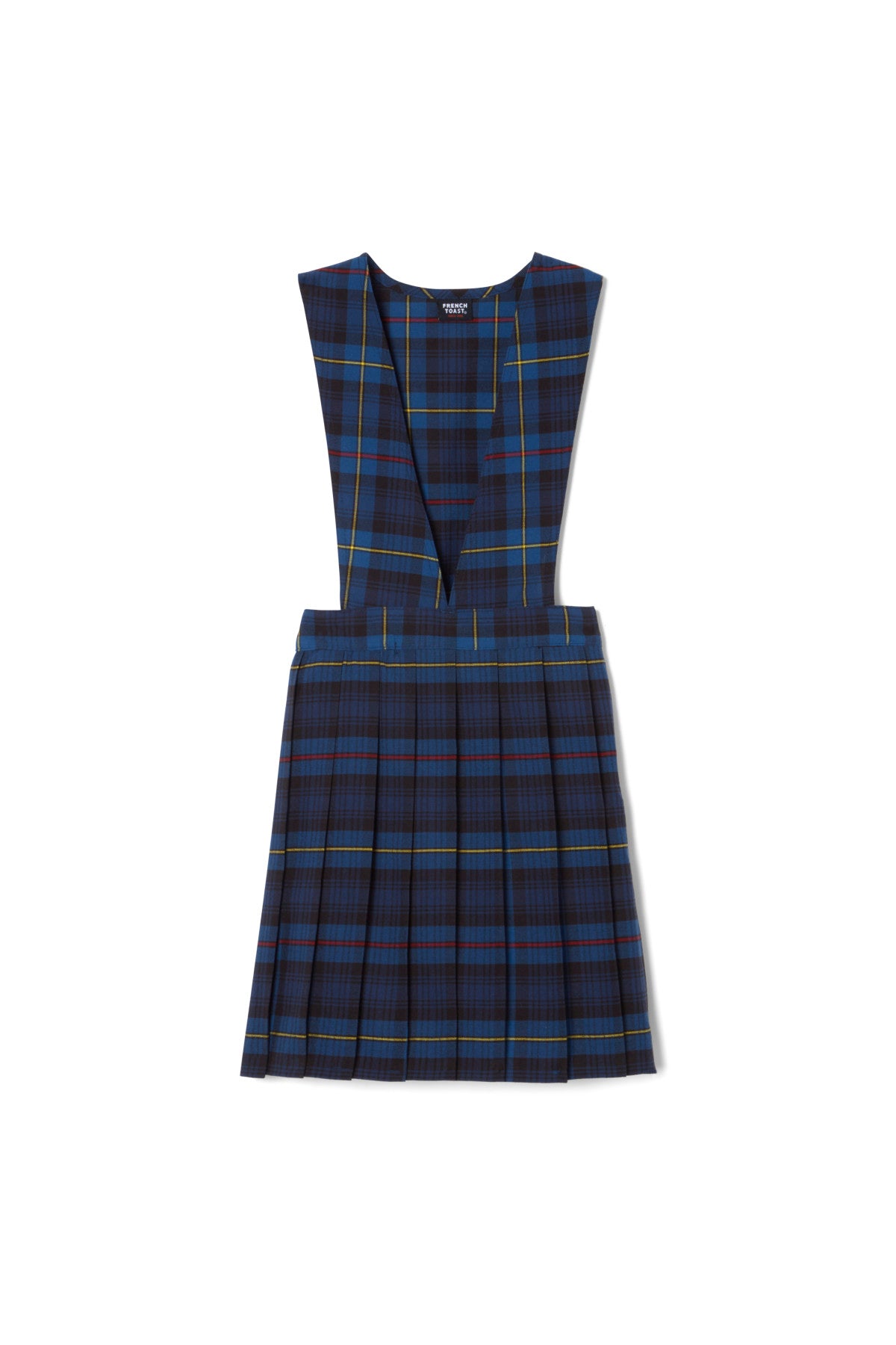 V-Neck Pleated Plaid Jumper – FINAL SALE