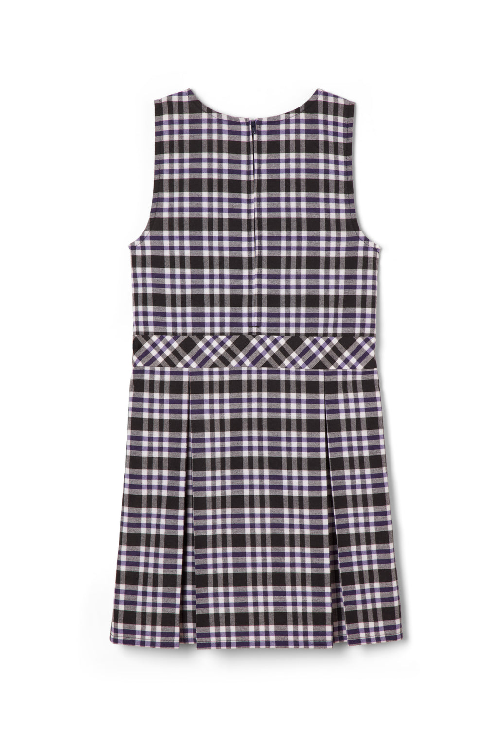Plaid Box Pleat Jumper