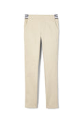 Girls’ Pull-On Skinny Fit Stretch Twill Pant with Striped Elastic Waistband – FINAL SALE