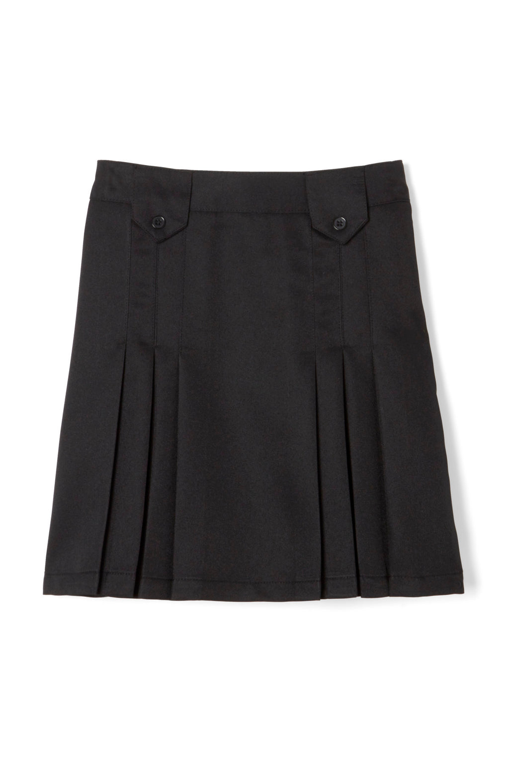 Above The Knee Front Pleated Skirt with Tabs
