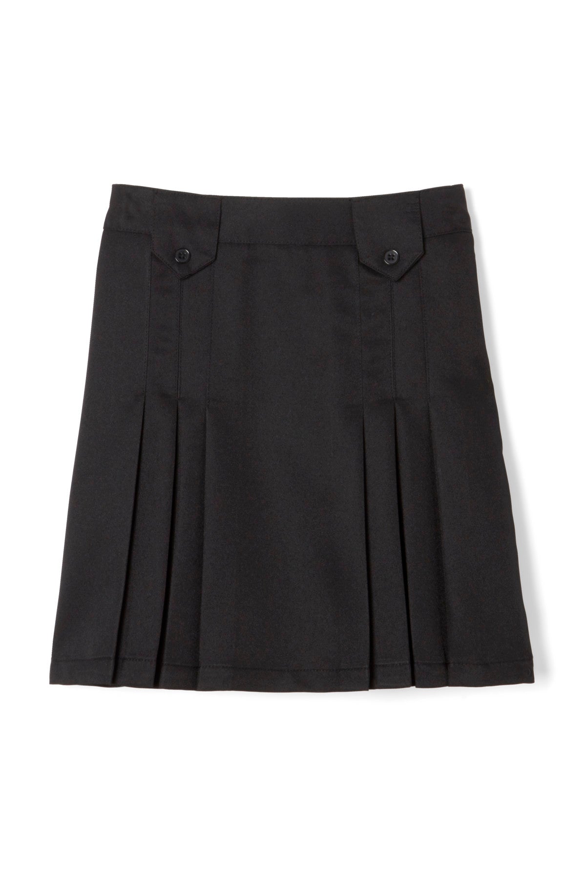 Above The Knee Front Pleated Skirt with Tabs