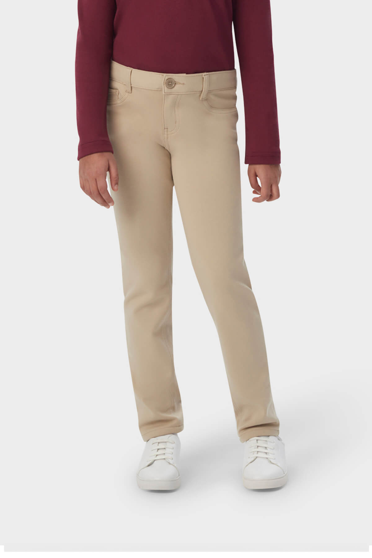 Girls’ Slim Fit Stretch Ponte Pant