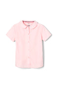 Pink Short Sleeve Peter Pan Blouse – FINAL SALE