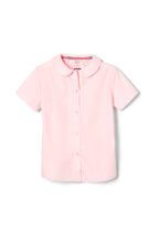Pink Short Sleeve Peter Pan Blouse – FINAL SALE