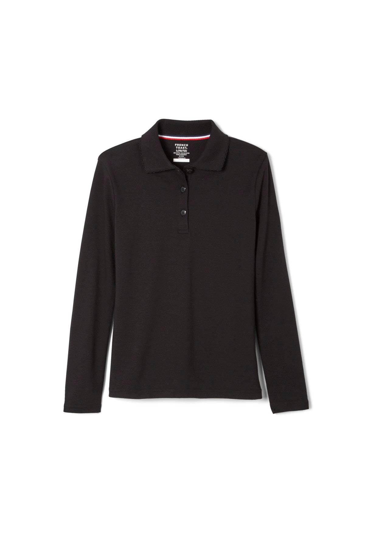 Long Sleeve Feminine Fit Interlock Polo – FINAL SALE