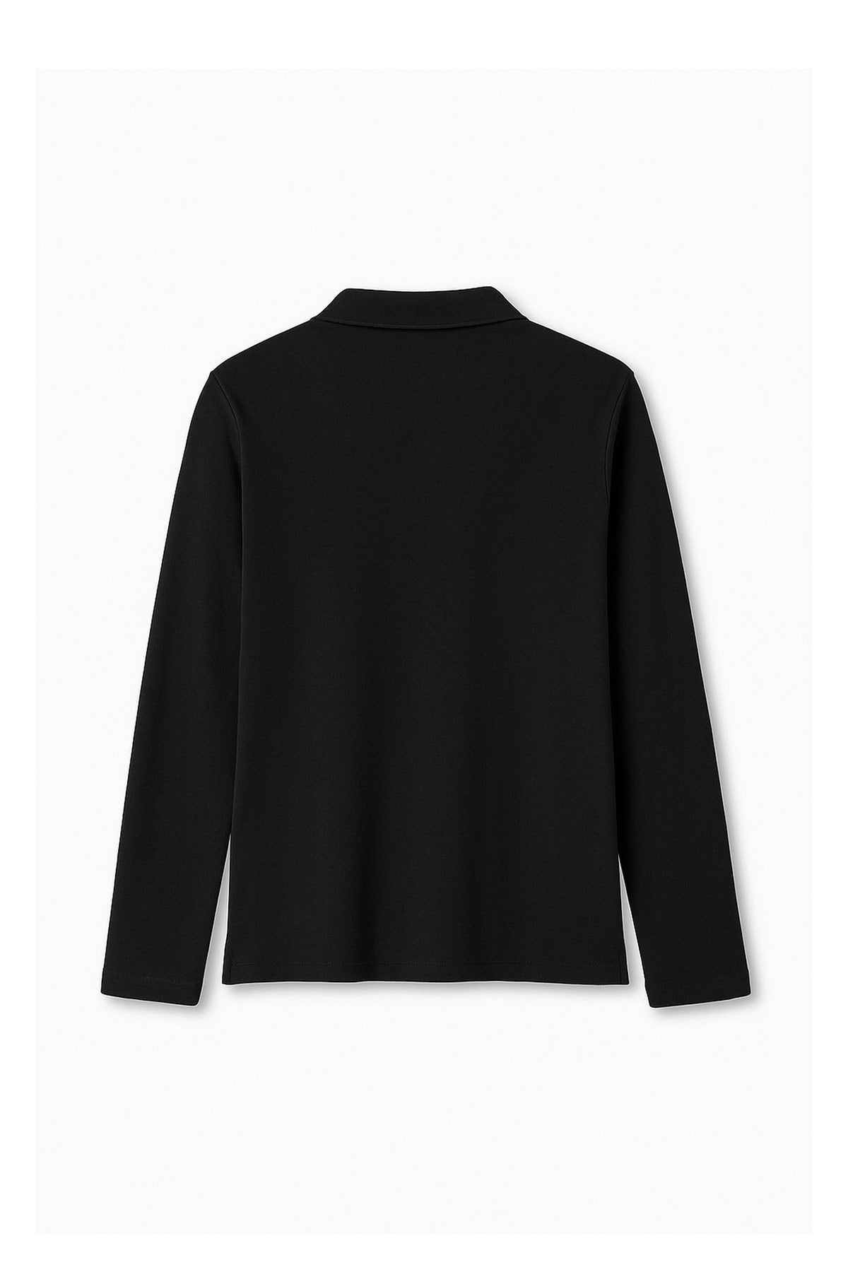 Long Sleeve Fitted Stretch Pique Polo (Feminine Fit)