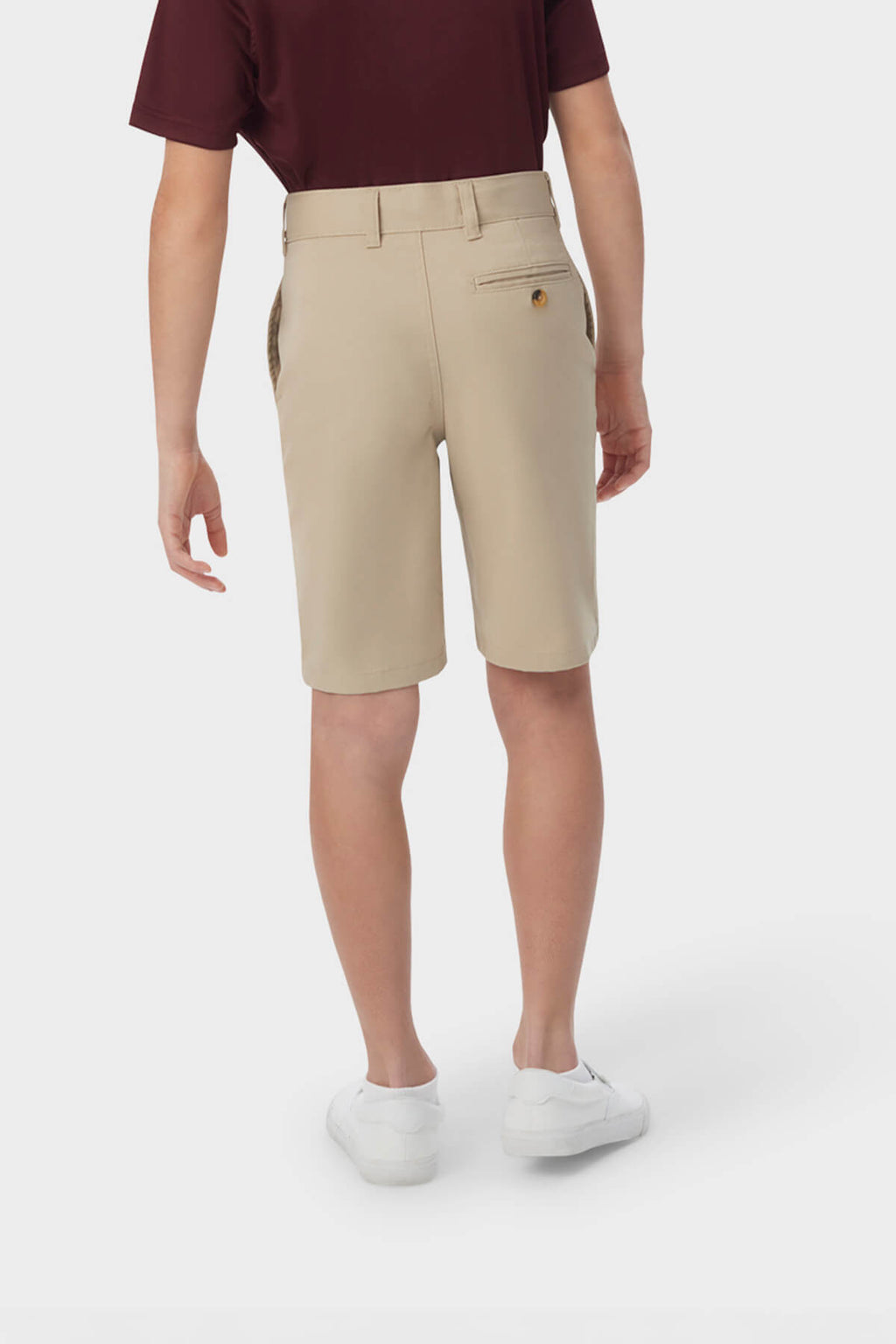 Boys’ Flat Front Stretch Twill Short