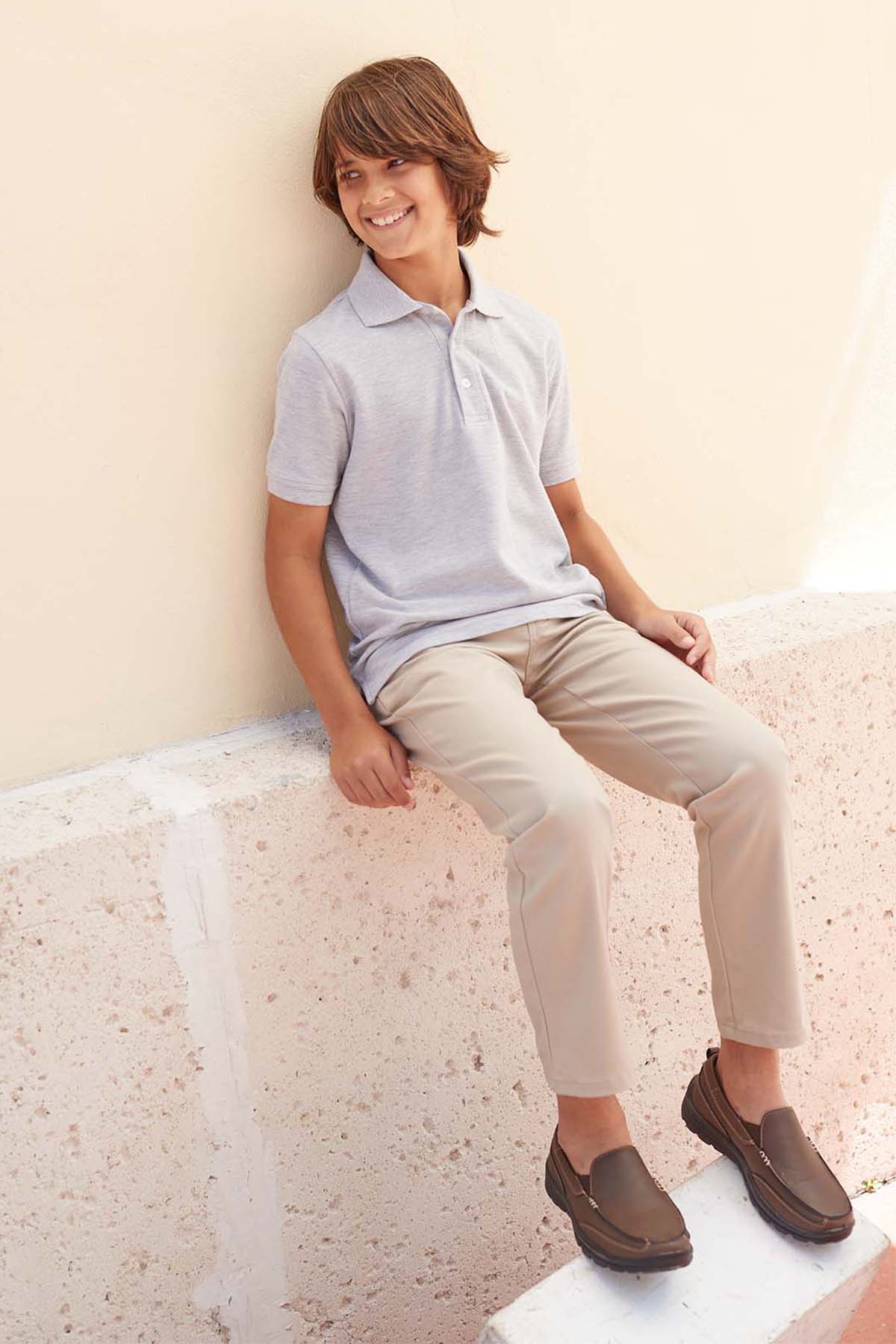 Boys’ Straight Fit Stretch Twill Pant