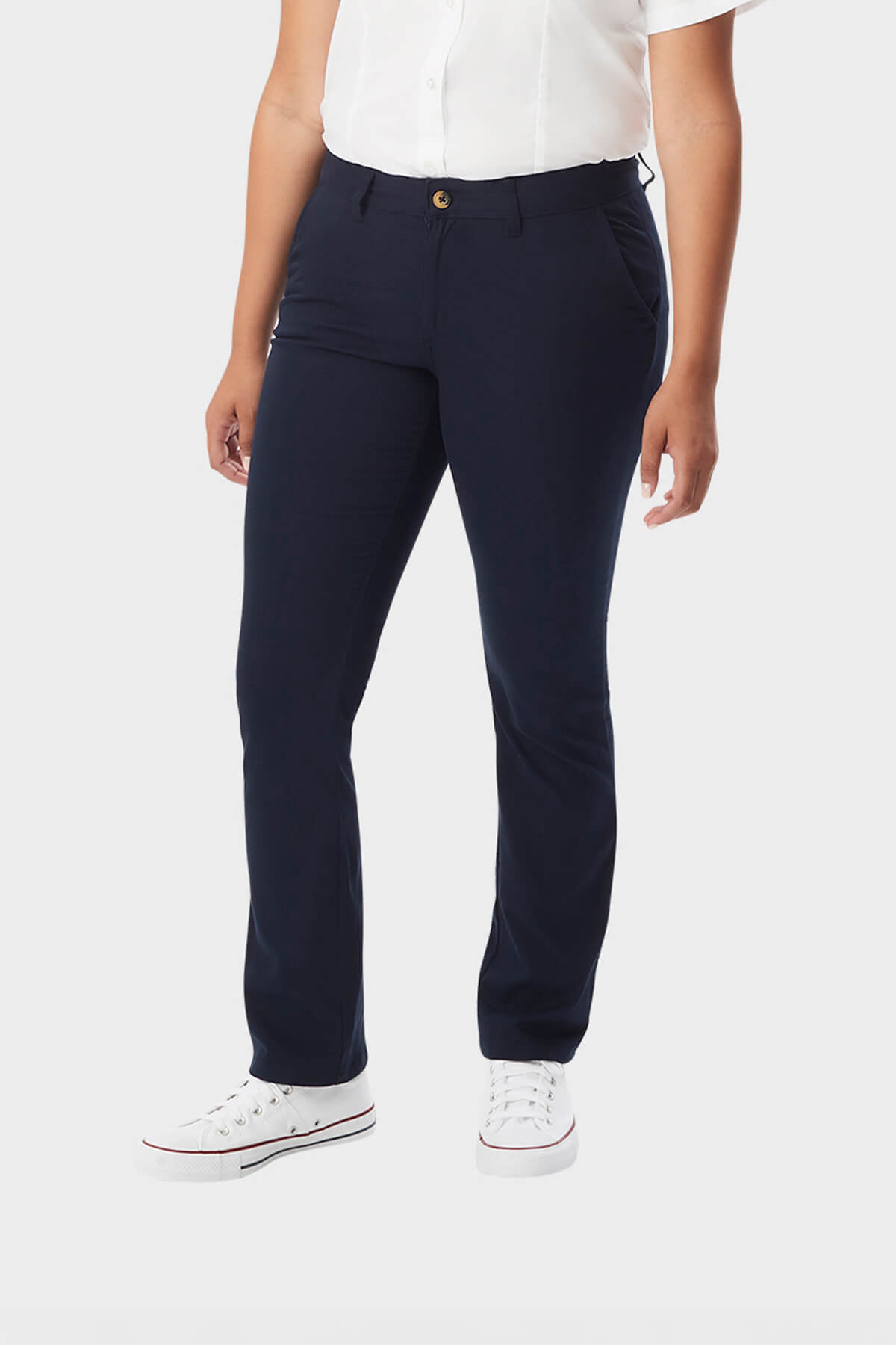 Girls’ Straight Fit Stretch Twill Pant