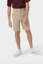 Boys’ Flat Front Stretch Twill Short