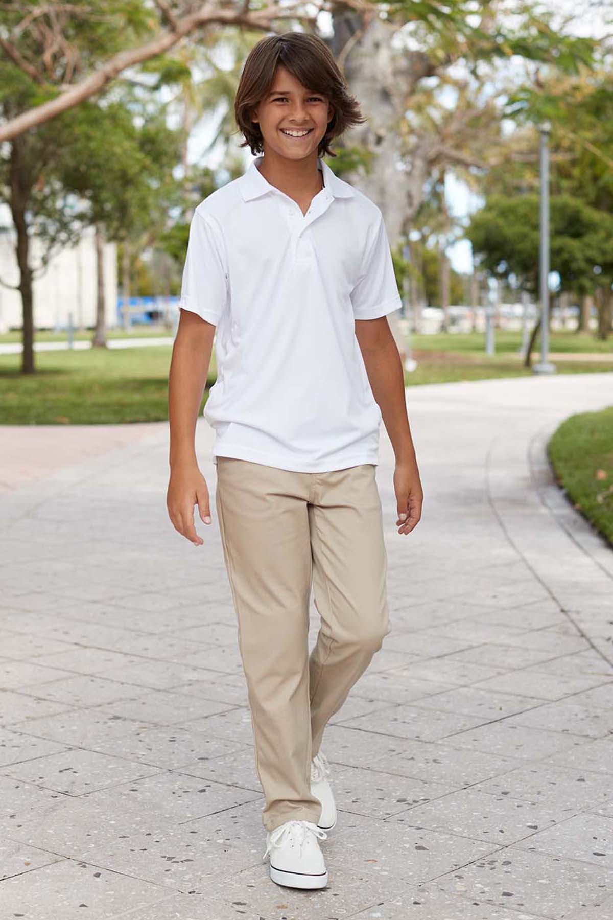 Boys’ Straight Fit Stretch Twill Pant