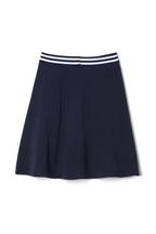 Pull-On Stretch Ponte Skort with Striped Elastic Waistband