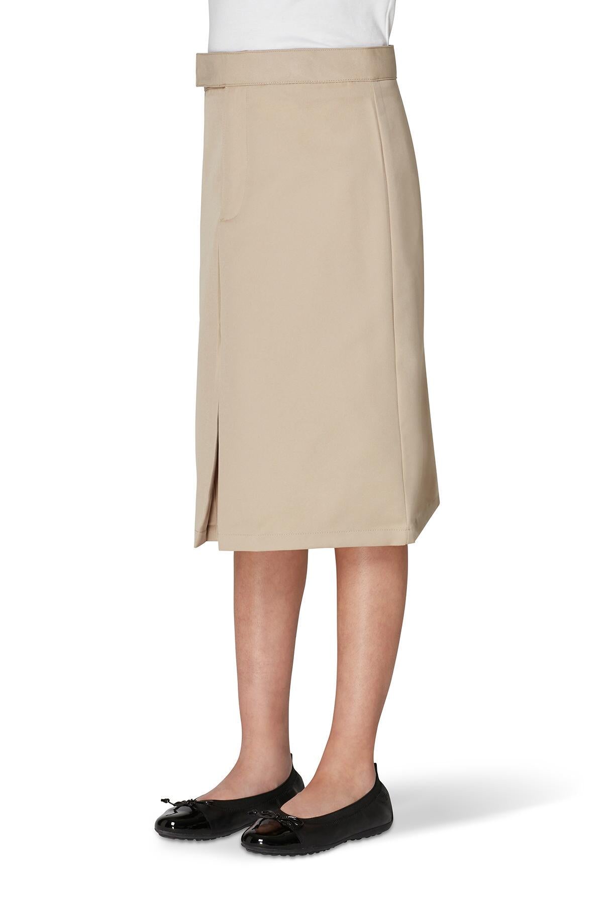 Below The Knee Kick Pleat Skirt – FINAL SALE