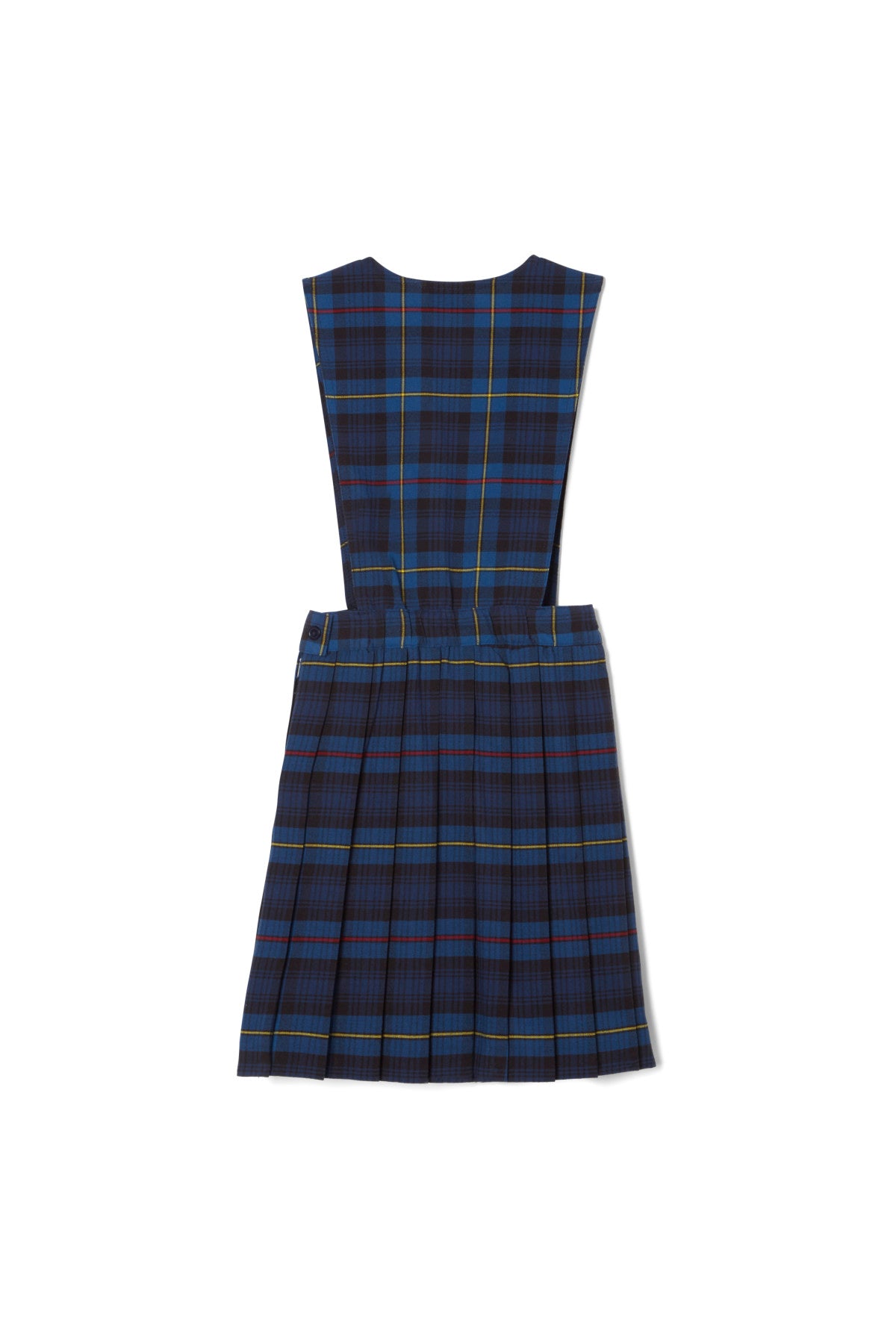 V-Neck Pleated Plaid Jumper – FINAL SALE