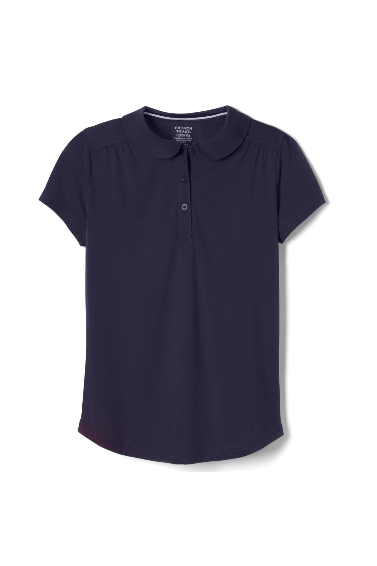 Short Sleeve Performance Polo with Peter Pan Collar